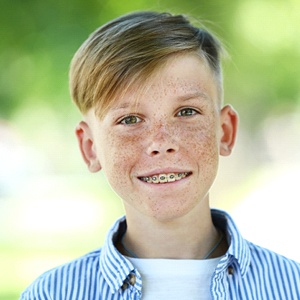 boy with braces