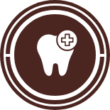Icon of a tooth with a plus sign
