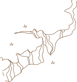 Illustration of a ridge in the ground
