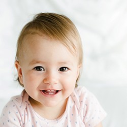 Baby sleeping with pacifier in Casper