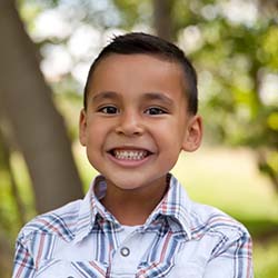 Boy after pulp therapy in Casper