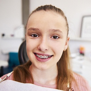 girl orthodontic patient