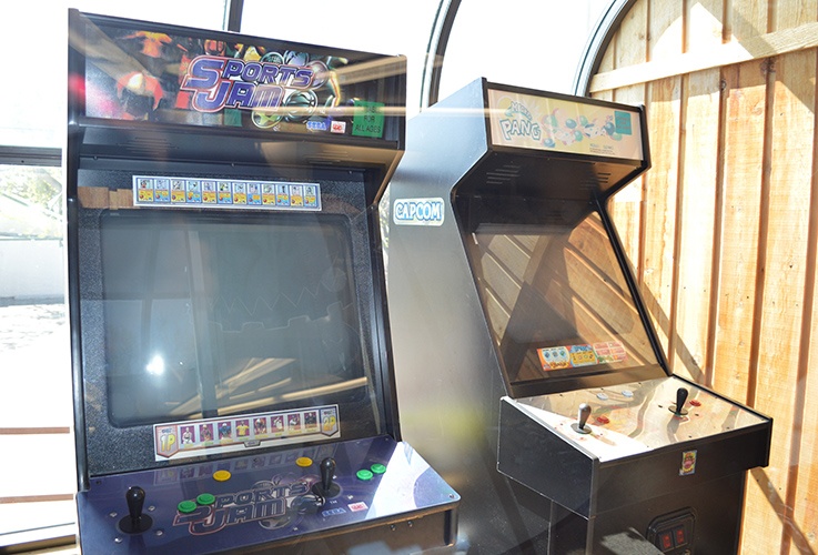 Arcade games in dental office