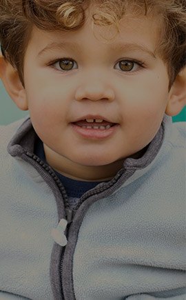 Closeup of smiling toddler