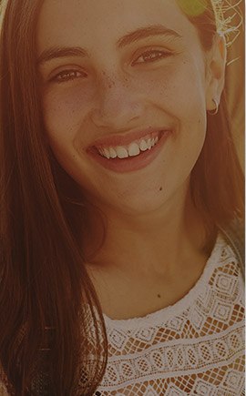 Smiling teen girl