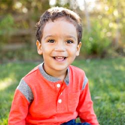 Toddler smiling in Casper