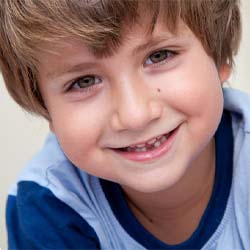 Boy after visiting dentist in Casper