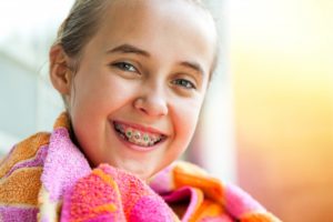 Child with braces