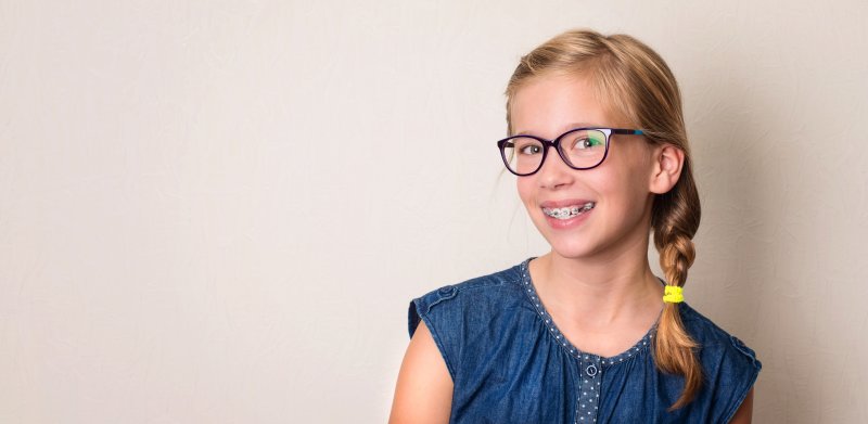 young girl with Phase 1 Orthodontics in Casper